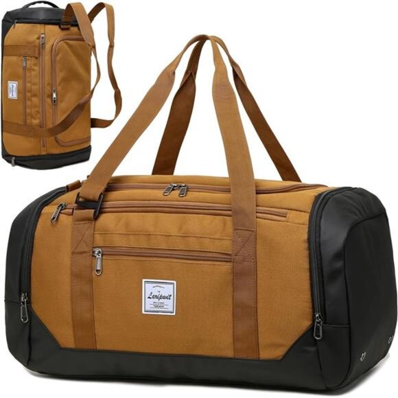 Travel Duffle Bag for men 40L Camel - Picture 1 of 6